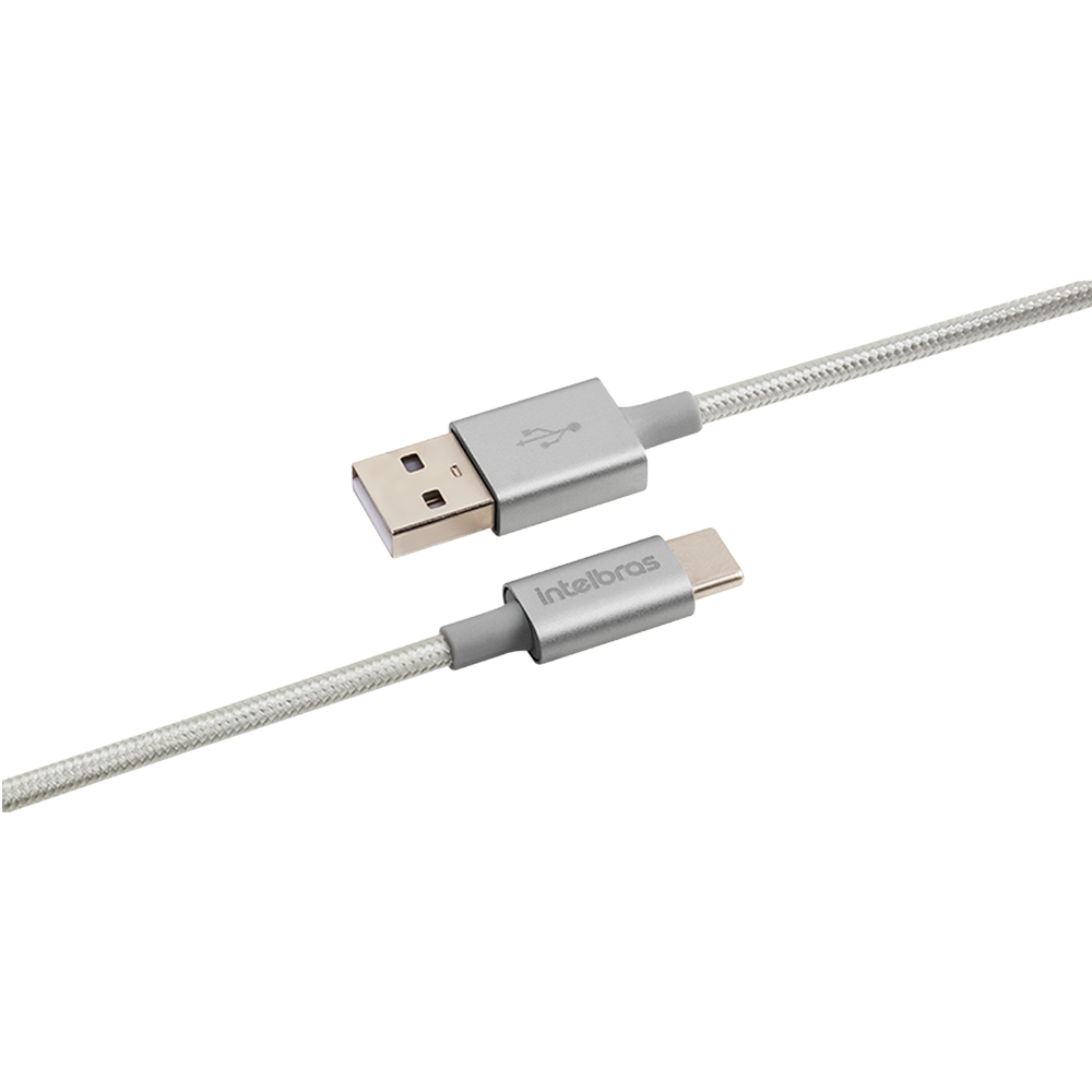 Cabo USB e USB C 1,5m Nylon EUAC 15 NB Branco