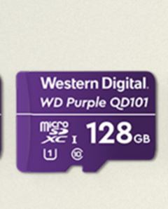 Cartão de memória microsd 128GB - 64TBW Purple