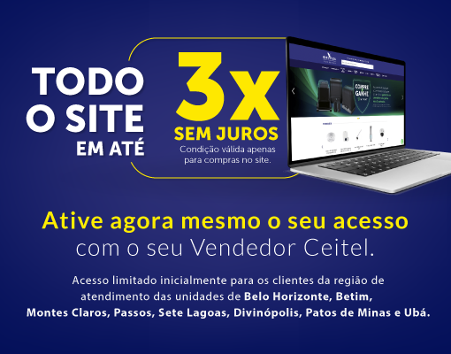 Todos site em até 3x sem juros